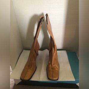 BCBG Women tan genuine leather boots #Size 8